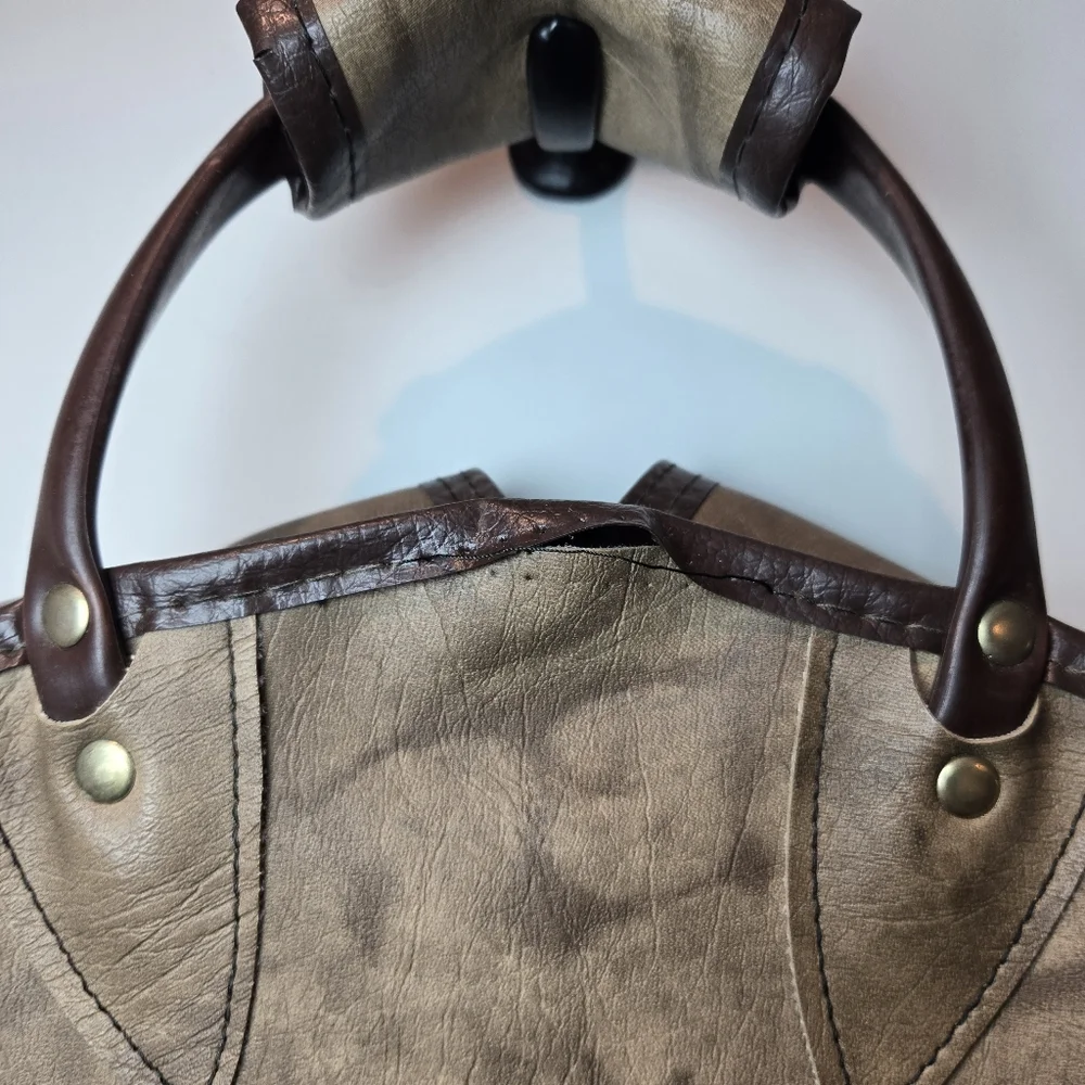 Vintage Brown Clothing Garment Hanger Travel Bag